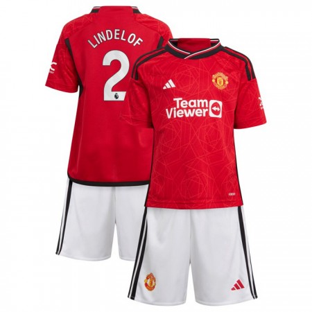 Camisola Manchester United Lindelof 2 Criança Equipamento Principal 2023-24 Manga Curta